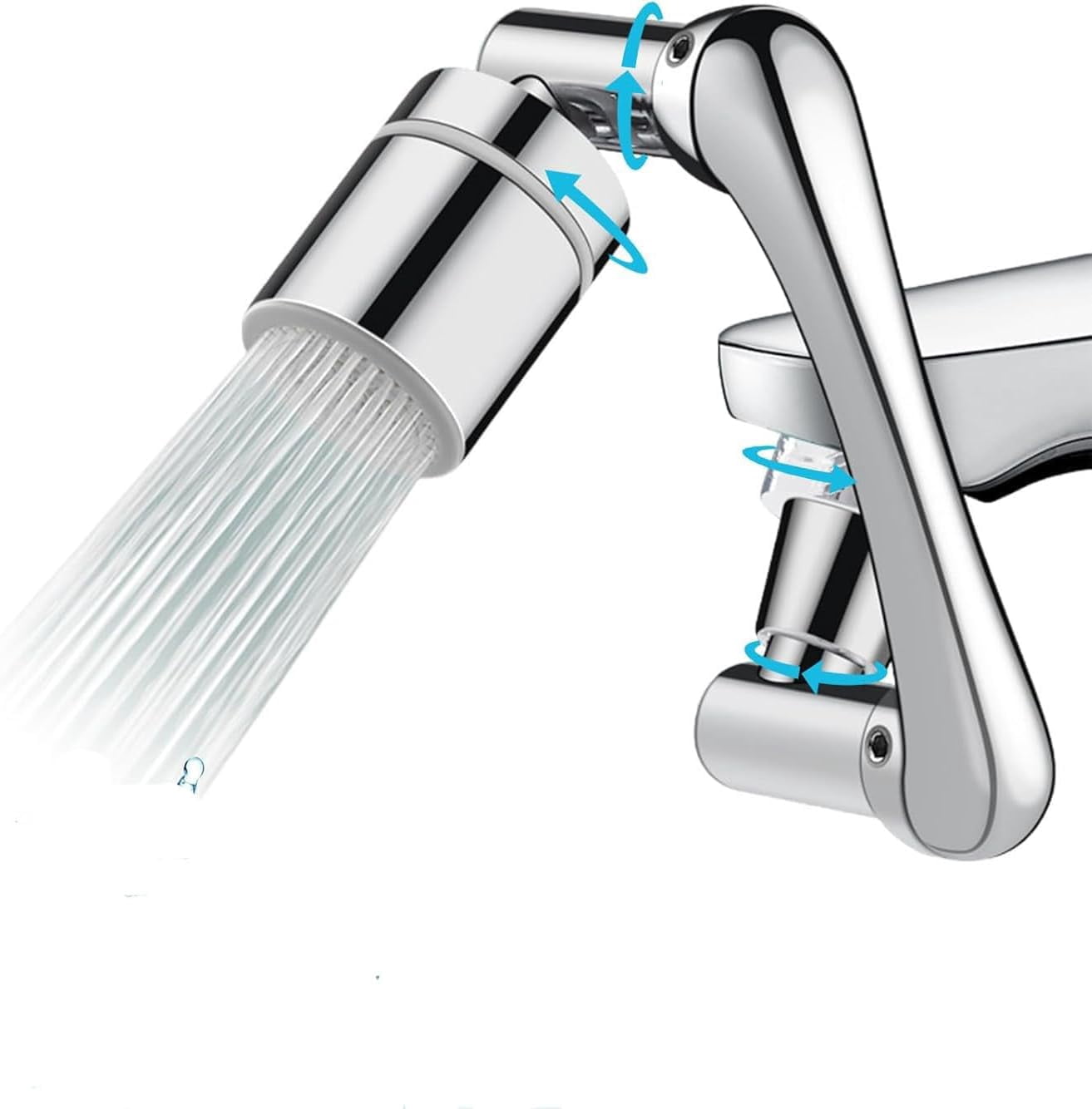 1080°Swivel Faucet-Extender Sink - Sink Aerator - Dual-Mode Splash-Proof Faucet Extension, Kitchen and Bathroom 360° Rotating Sprayer Attachment, Suitable for Hand Washing/Shampooing/Washing Face