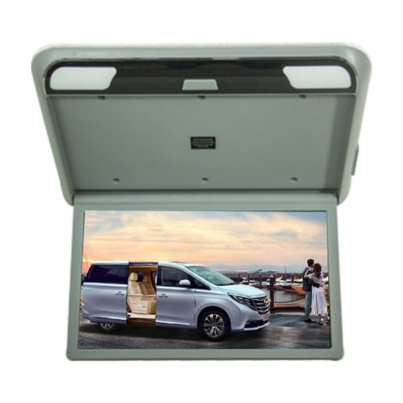 1080P 19 Inch Car Monitor HD LCD Screen Auto Ceiling TV Motorhome Roof Mount Display MP5 Portable Multimedia Car Video Playe ,Vibrant Colors