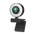 thumbnail image 1 of 1080P/2K/720P 3 Gear Fill Light Webcam Auto for Focus Drive Web Camera 360° Rotation for Computer Laptop Video Reco, 1 of 9