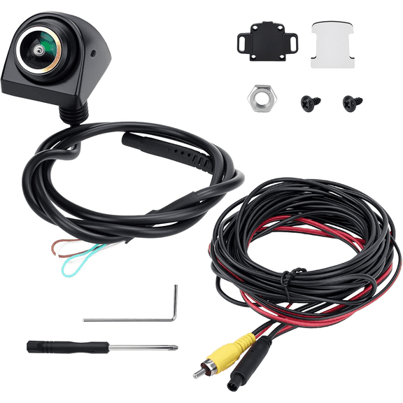 1080P 360 Rotatable Backup Camera for Cars, Trucks, RVs - IP69K Waterproof, Night Vision, 170 Wide Angle, Universal Front/Rear/Side View Camera, No Drilling Required