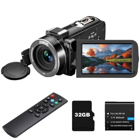1080P 36MP IR Night Vision Video Camera Camcorder Full HD 36MP Vlogging Camera Recorder 16X Digital Zoom Camcorder With Remote Control