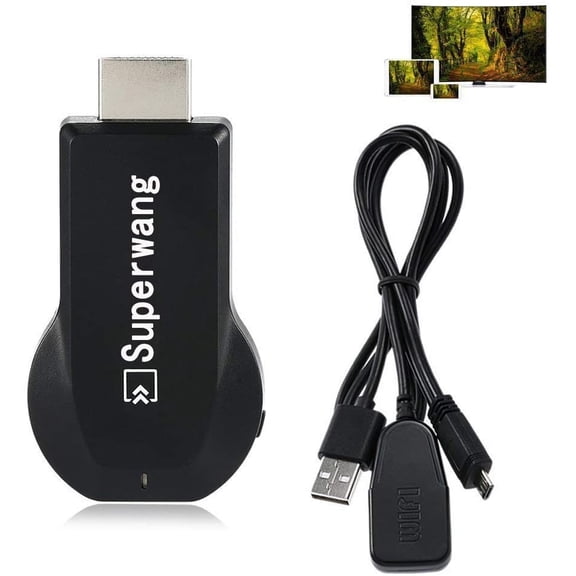 1080P 3D WiFi Wireless Display Receiver Dongle HDMI TV Miracast DLNA Airplay for iOS Apple iPhone iPad Android Smartphone Windows Mac Air Mirror Your Phone