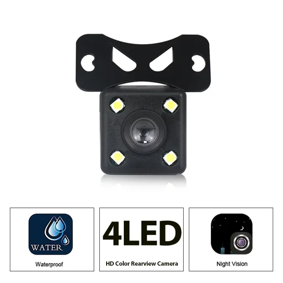 1080P 720P AHD/CVBS Black Car Rear View Camera Wide Angle Waterproof Night Vision Universal Reverse Parking Assistance 6m Cable