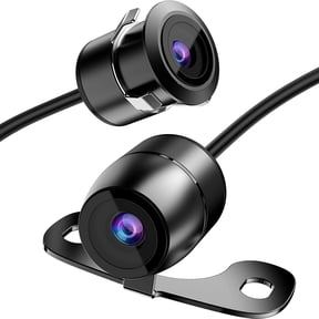 1080P Backup Camera, Universal Flush Mount Reverse Camera, Waterproof Rear View Camera with Night Vision and 170 Wide Angle, for Car Monitor and Parking Assistance