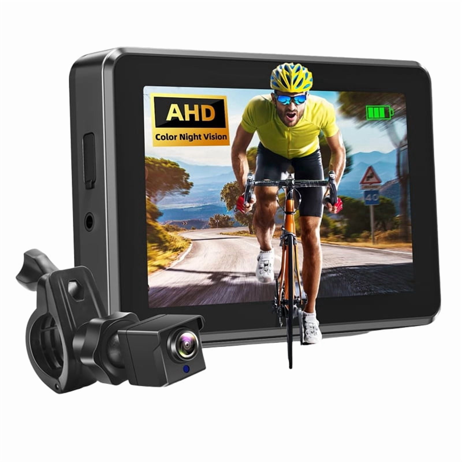 1080P Bicycle Rear View Camera with 4.3Inch Monitor,Night Vision ...