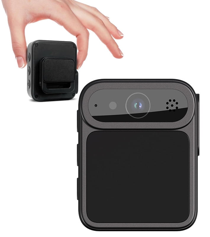 1080P Body Camera with Audio and Video Recording, WiFi Portable Vlogging Camera, Thumb Size, Wearable Camera Mini Action Camera for Travel, Sports, Work Records