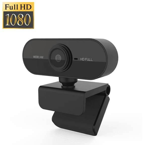 1080P CMOS USB Webcam with External Microphone, HD Camera for PC Laptop Live Streaming Video Conference