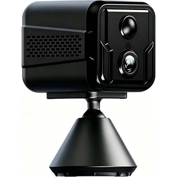1080P Camera Lens 125? Wide Angle Human Detection Rechargeable Camera for Outdoor , Support Multi-Device Sharing (Black)
