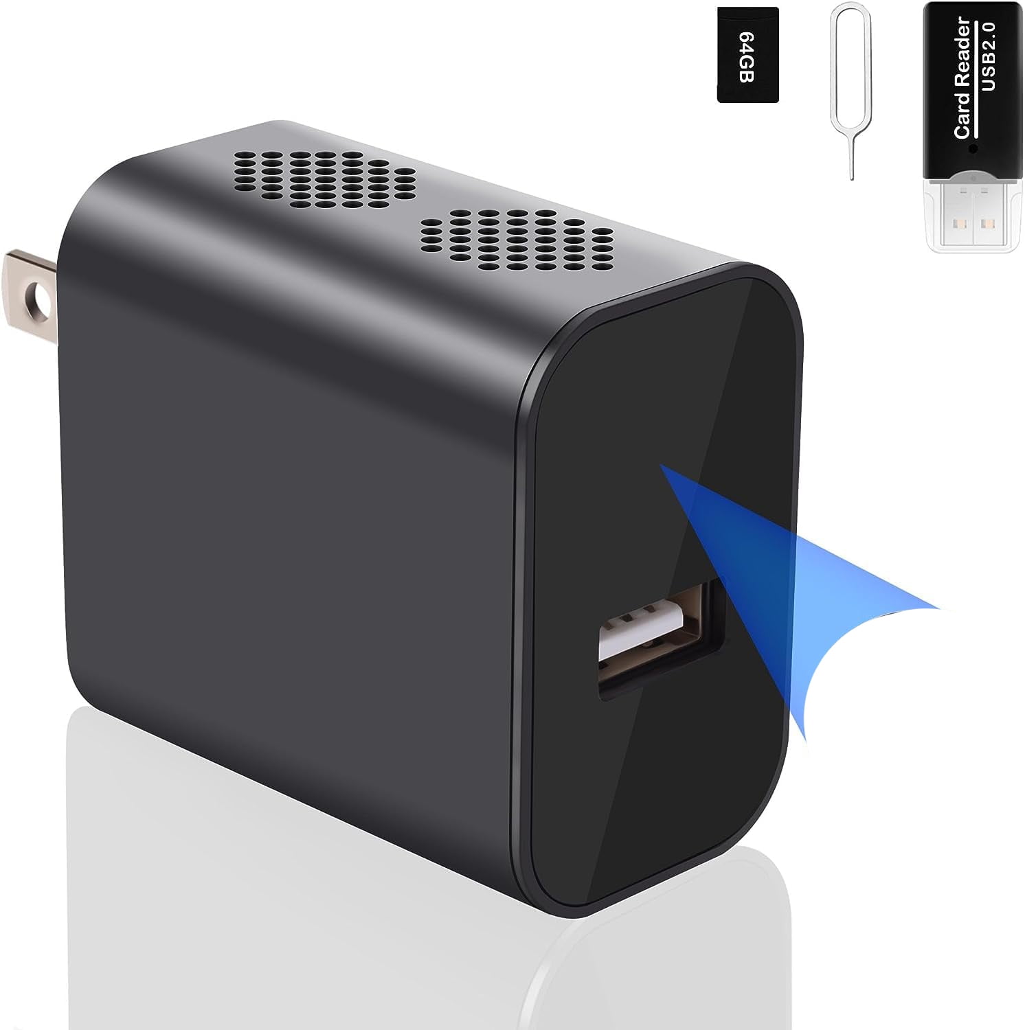 1080P Camera Portable 64GB Camera with Night Vision and Motion