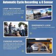 thumbnail image 1 of 1080P Car DVR Dash Camera Front &amp; Inside &amp; Rear Camera 3 Lens Driving Recorder 2 Inch Screen Dashcam Support Parking Monitoring Collision Locking Loop Recording, 1 of 7