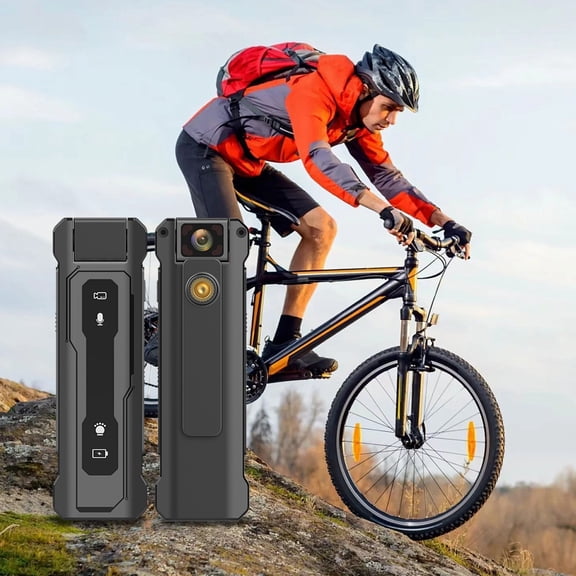 1080P Car Motorbike Dash Cam IR Night Vision Anti Shake Driving Recorder 180 Degree Rotating Lens ABS Vehicle Riding Video Logger