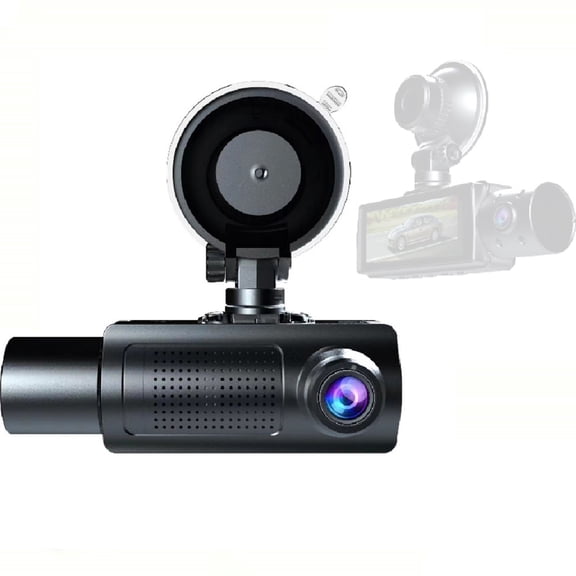 1080P Dash Cam Front and Inside Driving Recorder with 3.16 Inch IPS Screen 170° Wide Angle Car Dashboard Camera with Infrared Night Vision Loop Recording