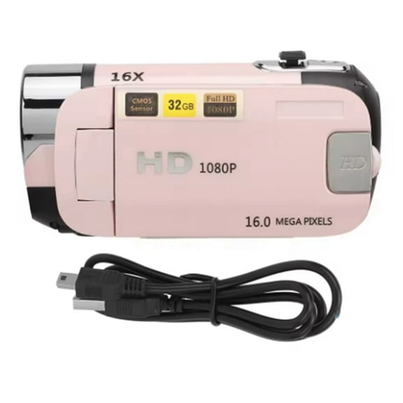 1080P Digital Camera 2.4 Inch Rotatable Screen Camcorder 16X Zoom HD Video Recorder with Fill Light HD Video Camcorder