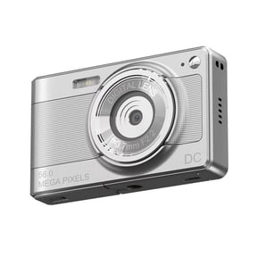 1080P Digital Camera Video Camera Camcorder 56MP 2.8 Inch IPS Screen 8X Digital Zoom Camera Gift for Kids Silver