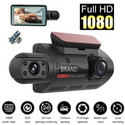 MDHAND 1080P Dual Lens Car Dash Camera with Front and Inside Cameras, G-Sensor, Night Vision