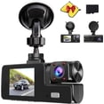 thumbnail image 1 of 1080P Dual Lens WiFi Dashcam, Dual Dash Cam Front and Inside, Wireless DashCamera for Cars with Night Vision, 2" Screen, G-Sensor, Loop Recording, Suitable for Home and Travel (32G), 1 of 7