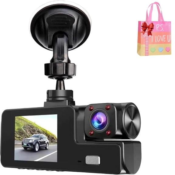 1080P Dual Lens WiFi Dashcam, Dual Dash Cam Front and Inside, Wireless DashCamera for Cars with Night Vision, 2" Screen, G-Sensor, Loop Recording, Suitable for Home and Travel (32G)