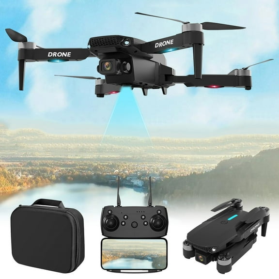 1080P FPV Brushless Motor Drone, Optical Flow Positioning Altitude Hold, Follow Me Headless Mode, <250g No FAA Registration, for Kids Adults Outdoor Travel Aerial Photography