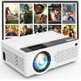 thumbnail image 1 of 1080P Full HD Portable Mini Projector, Upgraded Bluetooth Movie Projector with Screen, Compatible with TV Stick Smartphone/HDMI/USB, Indoor & Outdoor Use, 1 of 5