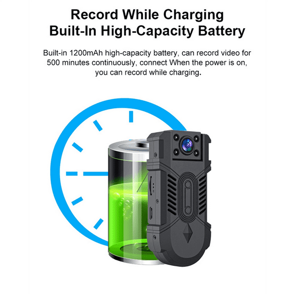 1080P Full HD Wireless WiFi Body Camera Night Vision 180 Rotatable Remote Camcorder Mon ywm58