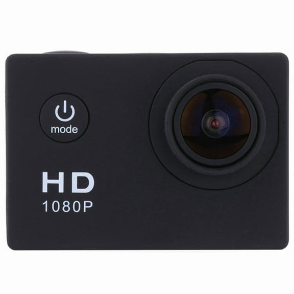 1080P HD Action Camera LCD Screen Waterproof 30m Sports Action Cam for Bicycle, Motorcycle, Skiing, Diving Black,1 x Sport camera kit,Black