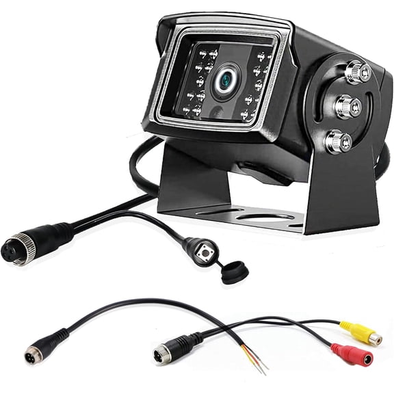 1080P HD Backup Camera for RV, PAL NTSC Reverse Camera with RCA&4 Pin M12 GX12 Connector for CVBS AHD Screen, Night Vision Waterproof Replacement Rear View Camera for RV Camper Truck Trailer Bus Van