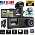 thumbnail image 1 of 1080P HD Car Dual Lens Dash Cam Front Rear Inside Video Recorder Camera G-sensor, 1 of 8