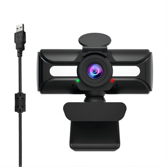 1080P HD Conference Camera Module, USB Driver-Free Webcam with Built-in Microphone