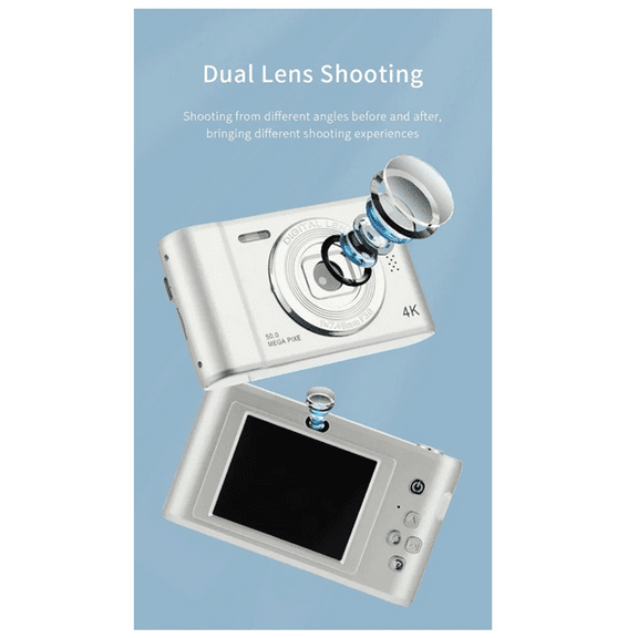 1080P HD Digital Camera Children Camcorder Camera Compact Mini Cameras for Beginner Photography Selfie Pink