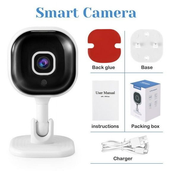 1080P HD Mini Security IP Camera CCTV Wireless WiFi Home Indoor Night Vision Cam Remote Network Portable Security Camera by YFind