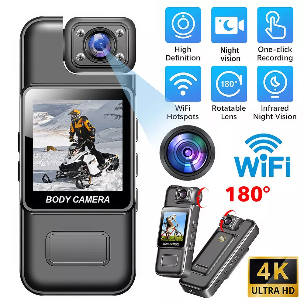 1080P HD Mini WiFi Camera Portable Video Recorder Body Cam Infrared ...