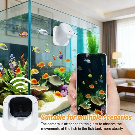 1080P HD Mini WiFi Security Camera Indoor, Wireless Baby Monitor for Phone App (No Screen), Portable Travel Nanny Cam with Full Color Night Vision, 2-Way Audio, Motion Detection for Pet/Elderly.