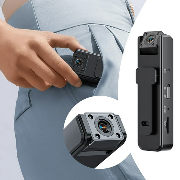 1080P HD Portable Camcorder with 180° Swivel Lens - Compact Lightweight Body Camera with Stabilization - Ideal for Travel Vlogging, Sports & Daily Recording with Night Vision