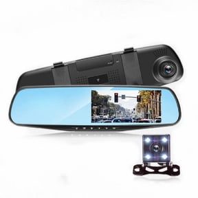 1080P HD Rearview Mirror Car DVR Dual Dash Cam Camera Front Rear Video Recorder(Dual lens)