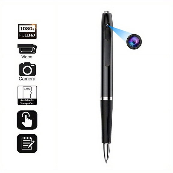 1080P HD Security Camera, Portable Body Camera, Indoor Outdoor Surveillance, 64GB Memory, for Lecture Classroom Office Meeting