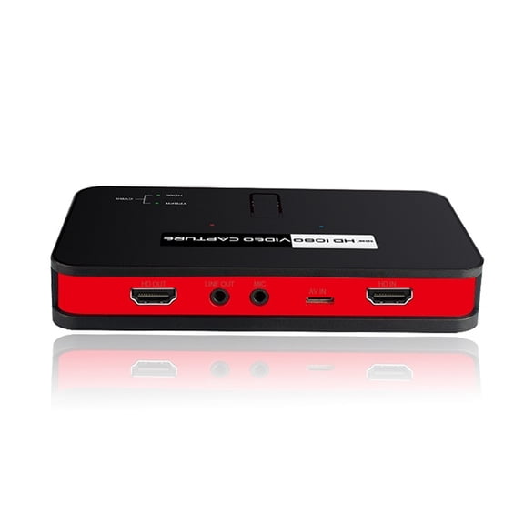 1080P HD Video Capture Box, PC-Free Recorder for SD Card & USB Disk