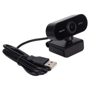 1080P HD Webcam Auto Focus Computer Camera with Built-In Noise-Canceling Microphone for Streaming Video Calls Online Meetings Gaming Desktop Laptop PC 10 inches / 25.4 cm Cable