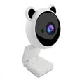 thumbnail image 1 of 1080P HD Webcam Camera USB Webcam Focus Night Vision Computer Microphone Video Camera PC Accessories,1 * camera 1 * data cable,White, 1 of 6