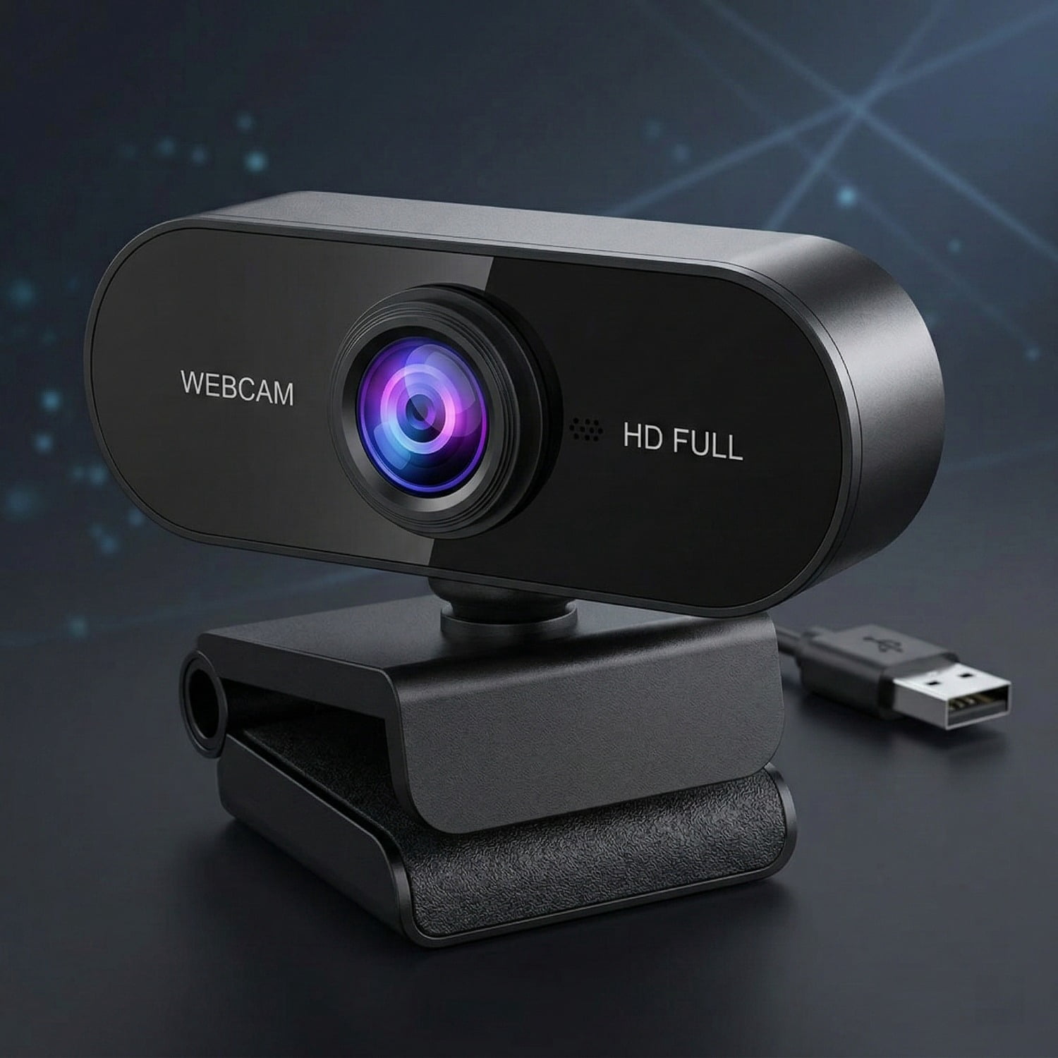 1080P HD Webcam with Microphone for PC, Mac, Laptop, Gaming, Zoom, Skype, Auto Focus, Low Light Correction, Noise Cancelling, Plug and Play, Privacy Cover