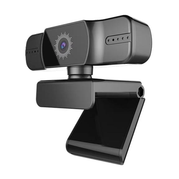 1080P HD Webcam Video Conference Camera with Microphone,Noise Cancellation,Privacy Cover,Wide-Angle Lens,Plug & Play USB Webcam for Laptop