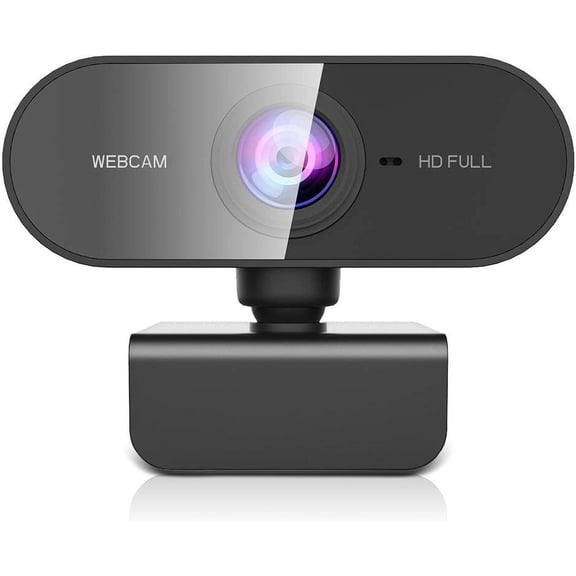1080P HD Webcam with Dual Noise Canceling Microphone, Autofocus, Wide Angle