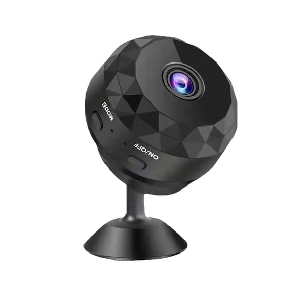 1080P HD WiFi Indoor Dome Security Camera With App Motion Detection Black