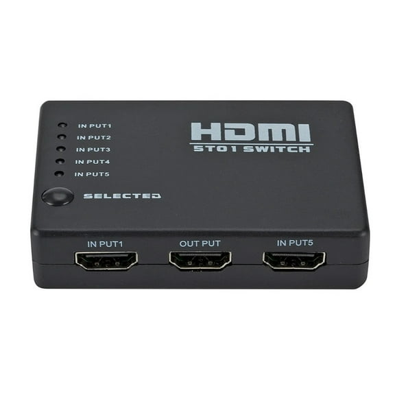 1080P HDMI-Compatible Switcher 5 in 1 Out HDMI Switch Adapter for HDTV DVD HDMI Splitter
