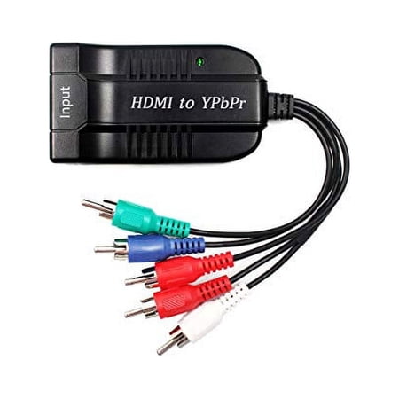 1080P HDMI to Component(YPbPr/RGB/ 5RCA) Scaler Converter(with Scaler Function), HDMI Input to Component(YPbPr/RGB/ 5RCA) Output for PC, PS3, PS4, DVD, PSP, 360, PS2, Nintendo NGC