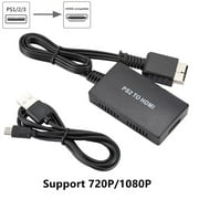1080P HDTV Monitor PS2 to HDMI Converter Video Adapter HD for Play Station 1/2/3