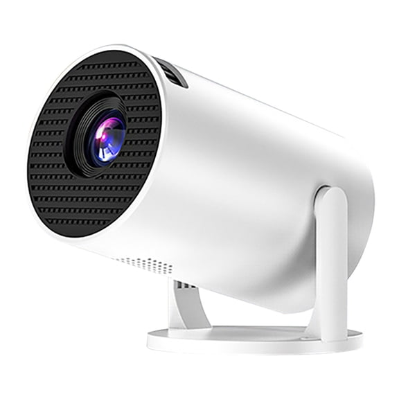 1080P High Definition Android Projector,Portable Home Wireless Same Screen,Support 4K Decoding Home And Outdoor Use,Mini Projector Smart for Movie Projection Compatible with Phone(White)