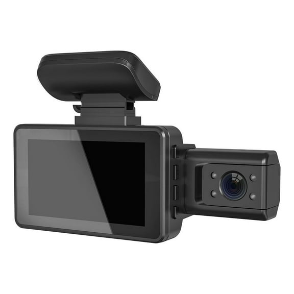 1080P High-definition Front and Interior Recording Rotatable High-definition Infrared Night Vision Lens Adhesive Car Mounted Recorder, Car DVR