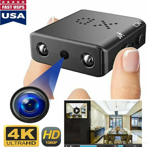 1080P Mini Camera DIY HD IP DVR Small Home Security Motion Cam Indoor SmartCam(+32gb card)