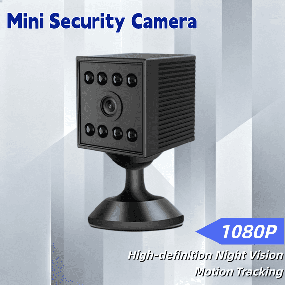 1080P Mini WiFi Home Security Camera - 130 Wide Angle, Night Vision Motion Detection, APP Remote View & 128GB TF Card Supported Nanny Cam