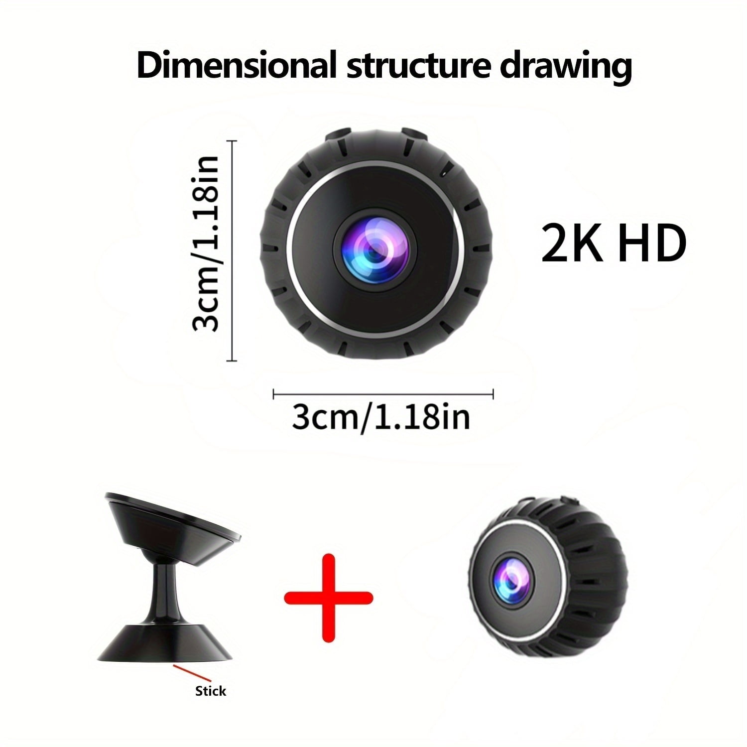 1080P Mini WiFi Surveillance Camera | Night Vision, Motion Detection ...